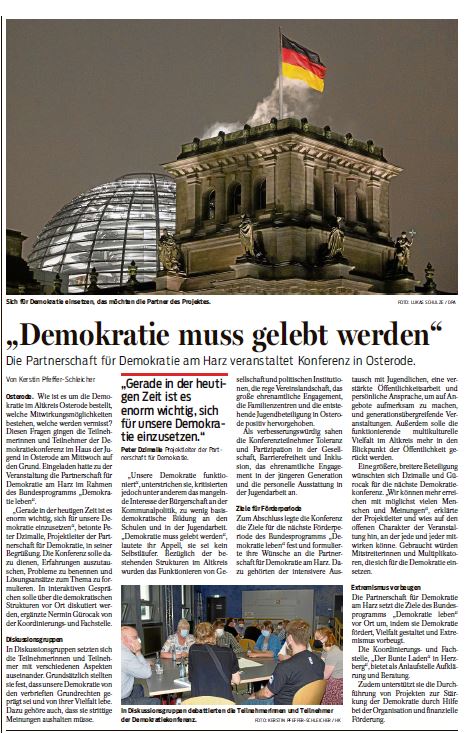 Presse Demokratiekonferenz