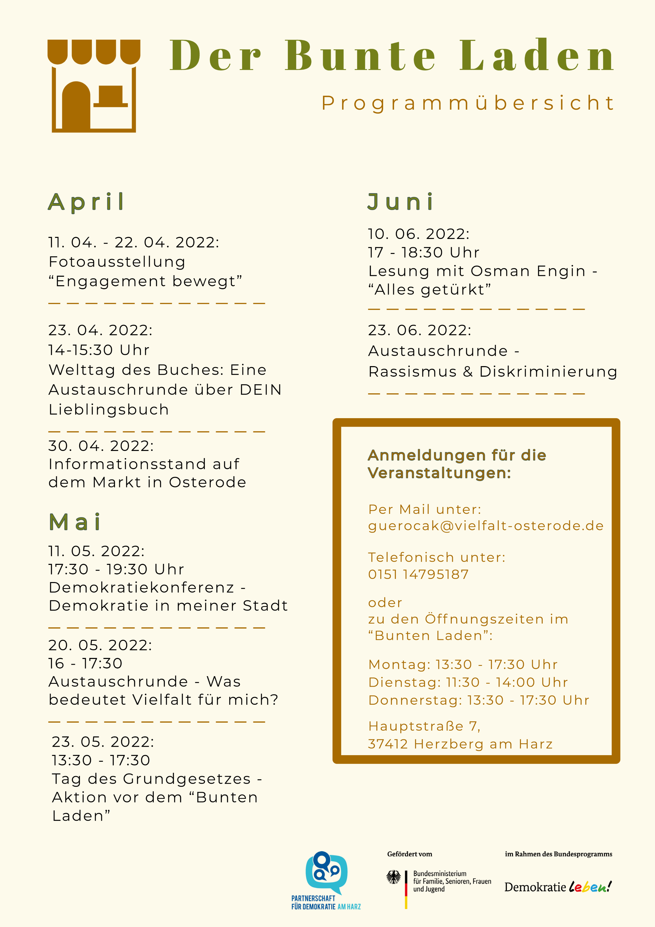 Programmübersicht
